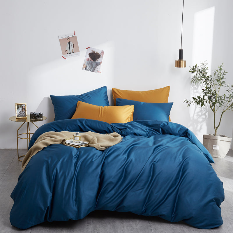 Obelya Premium Duvet Cover Set with Shams – Egyptian Cotton 600TC