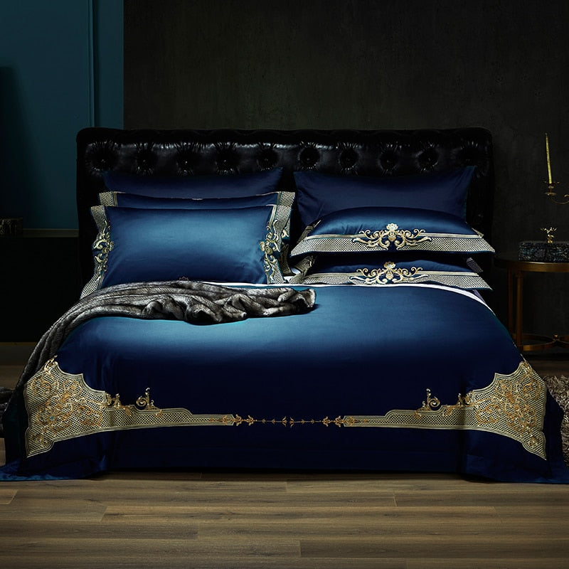 obelya Duvet Cover Set with Shams – Egyptian Cotton 1000TC