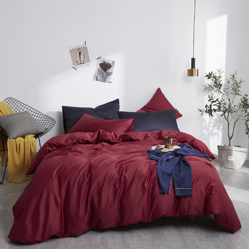 Obelya Premium Duvet Cover Set with Shams – Egyptian Cotton 600TC