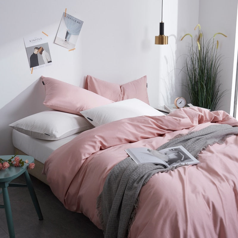 Obelya Premium Duvet Cover Set with Shams – Egyptian Cotton 600TC