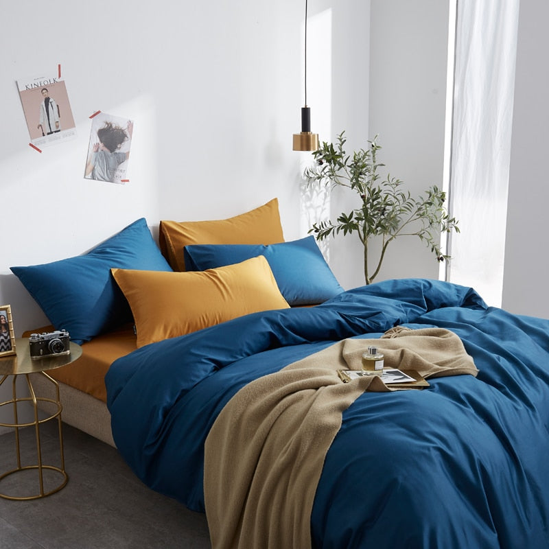 Obelya Premium Duvet Cover Set with Shams – Egyptian Cotton 600TC