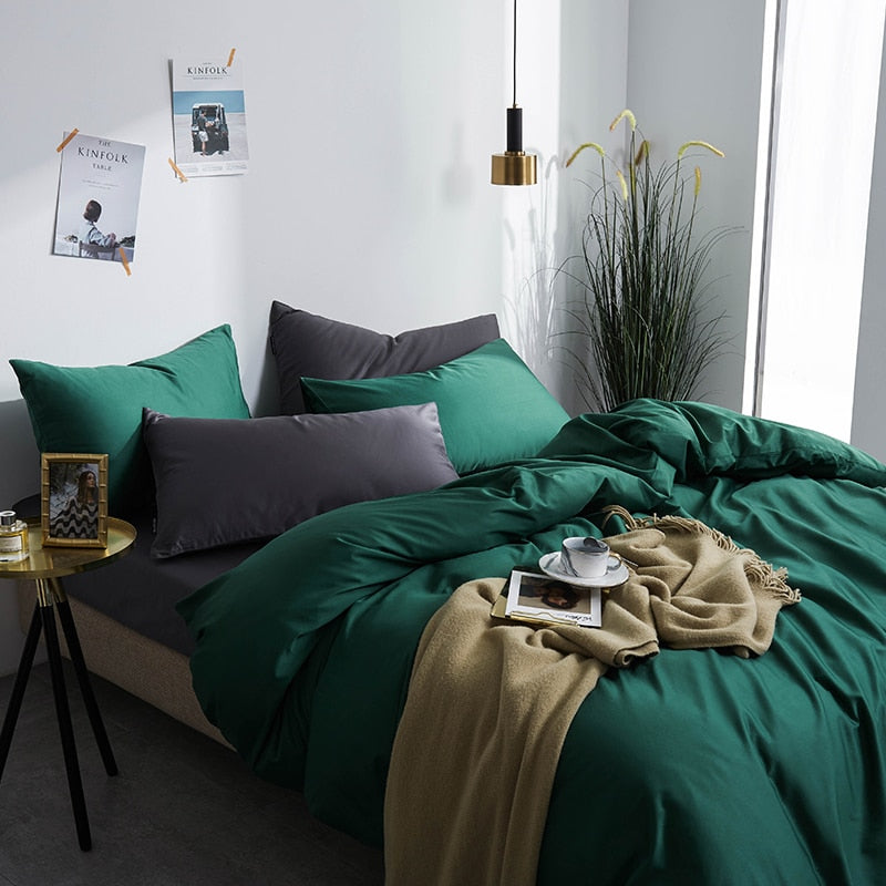 Obelya Premium Duvet Cover Set with Shams – Egyptian Cotton 600TC