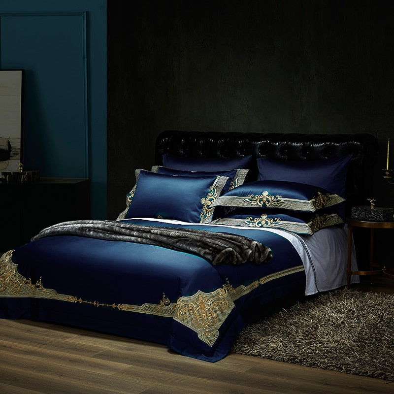 obelya Duvet Cover Set with Shams – Egyptian Cotton 1000TC
