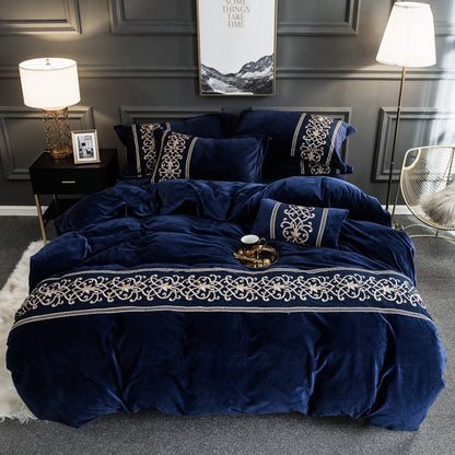 Obelya Brooklyn Duvet Cover Set with Shams – Velvet 500TC