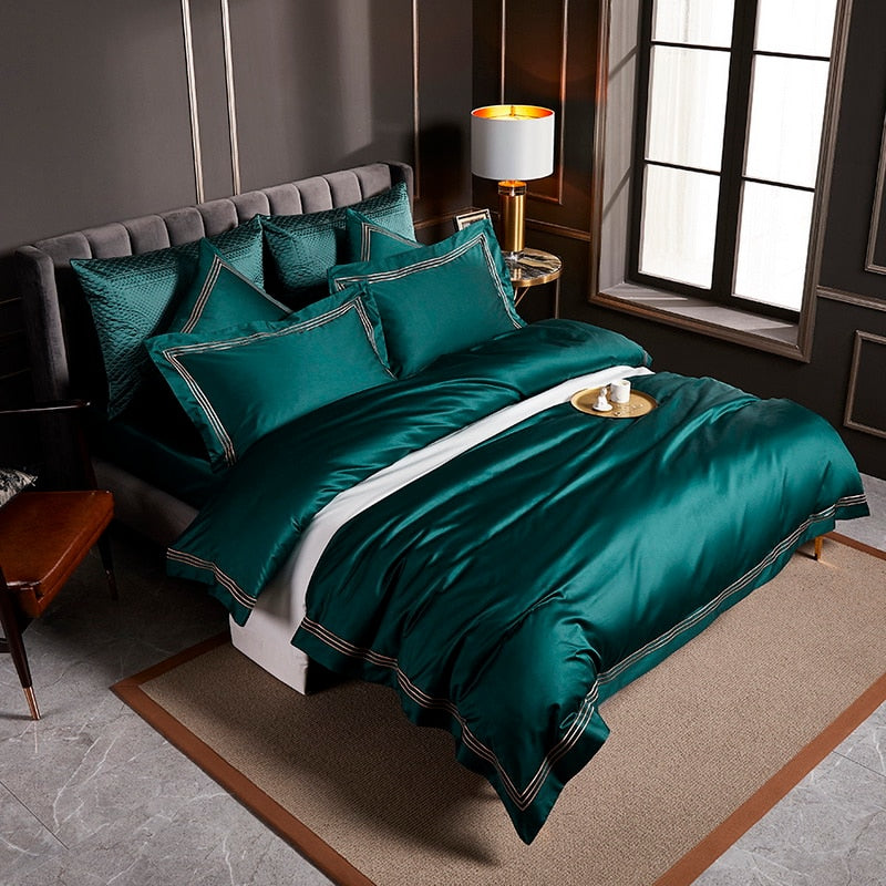 Obelya Duvet Cover Set with Pillowcases – Egyptian Cotton