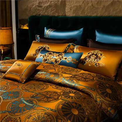 Obelya Crown Imperial Duvet Cover Set with Shams – Egyptian Cotton 800TC