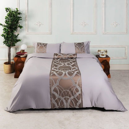 Obelya Grey Duvet Cover Set – Long-Staple Sateen Cotton