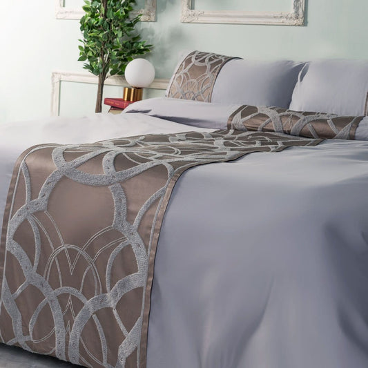 Obelya Grey Duvet Cover Set – Long-Staple Sateen Cotton