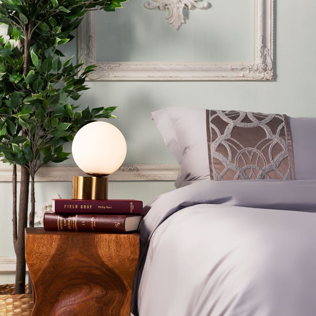 Obelya Grey Duvet Cover Set – Long-Staple Sateen Cotton