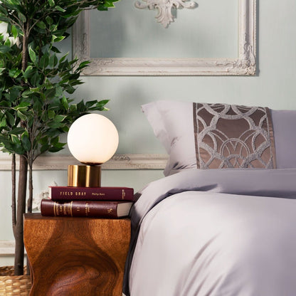 Obelya Grey Duvet Cover Set – Long-Staple Sateen Cotton