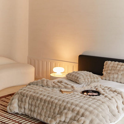 Obelya Faux Fur Rabbit Blanket Throw