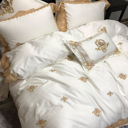 Obelya Golden Duvet Cover & Shams – Egyptian Cotton 600TC