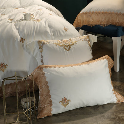 Obelya Golden Duvet Cover & Shams – Egyptian Cotton 600TC