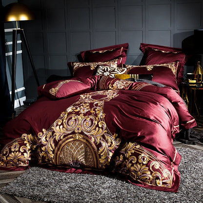 Obelya Eliza Duvet Cover Set with Shams – Egyptian Cotton 1000TC