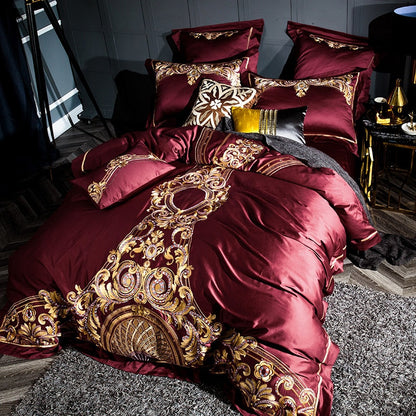 Obelya Eliza Duvet Cover Set with Shams – Egyptian Cotton 1000TC