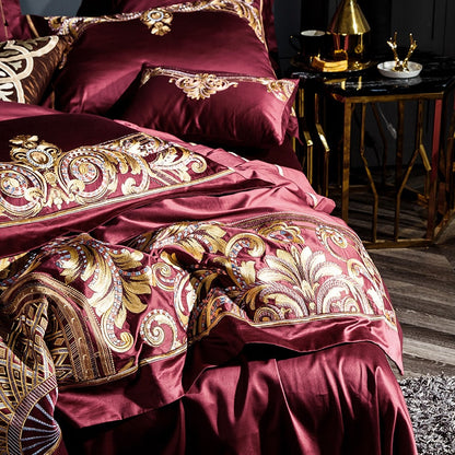 Obelya Eliza Duvet Cover Set with Shams – Egyptian Cotton 1000TC