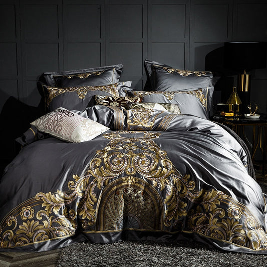 Obelya Eliza Duvet Cover Set with Shams – Egyptian Cotton 1000TC