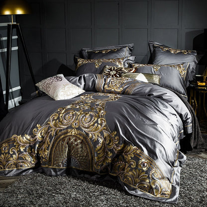 Obelya Eliza Duvet Cover Set with Shams – Egyptian Cotton 1000TC