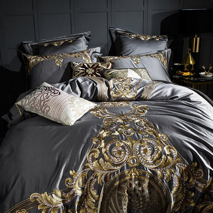 Obelya Eliza Duvet Cover Set with Shams – Egyptian Cotton 1000TC