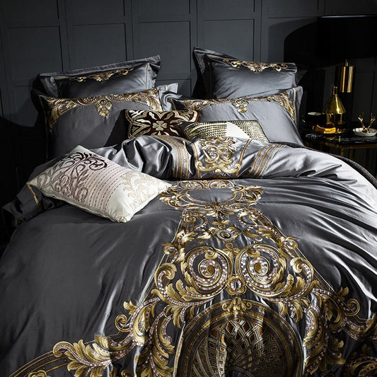 Obelya Eliza Duvet Cover Set with Shams – Egyptian Cotton 1000TC